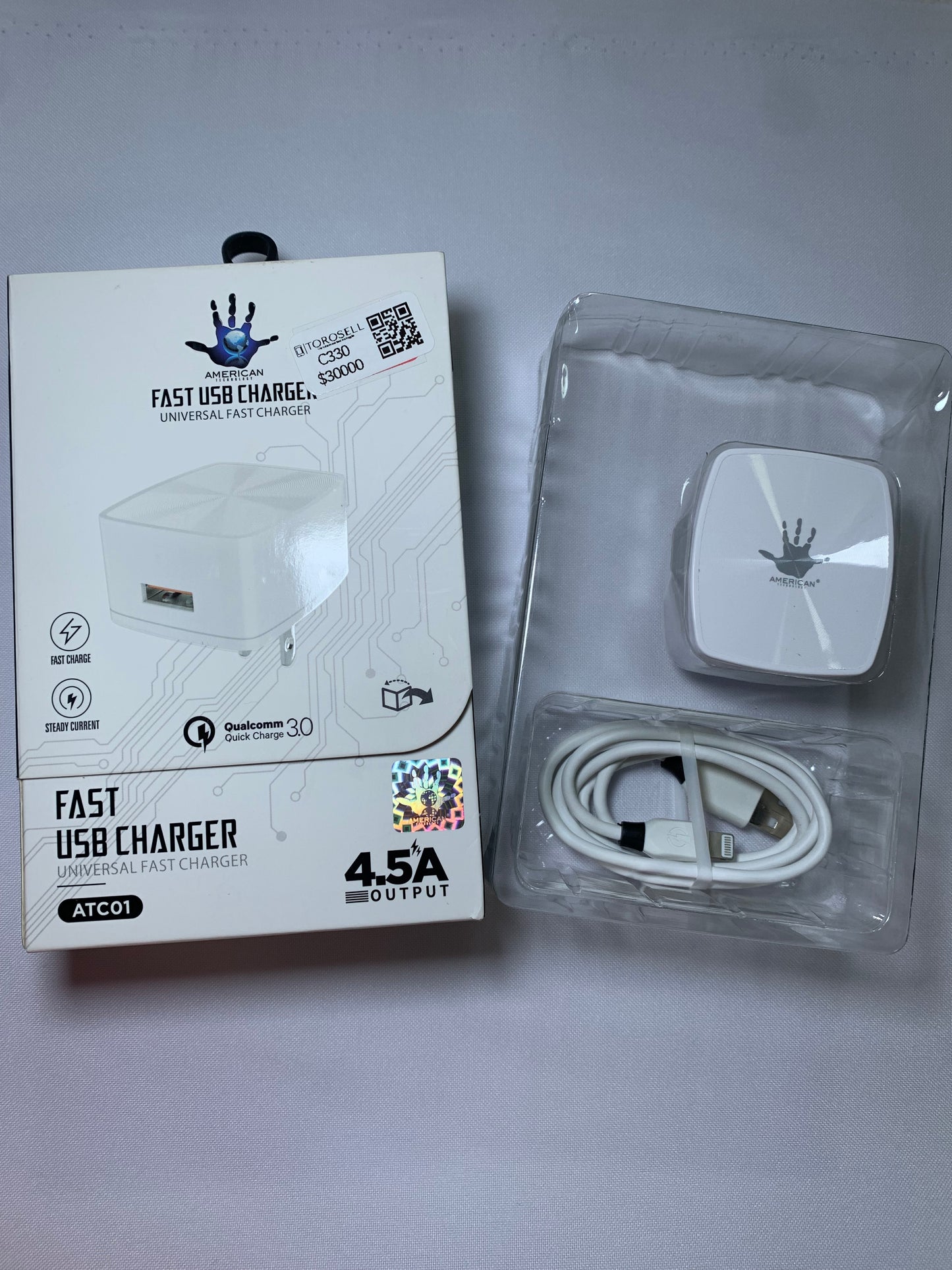 CARGADOR AMERICAN IPHONE 4.5A