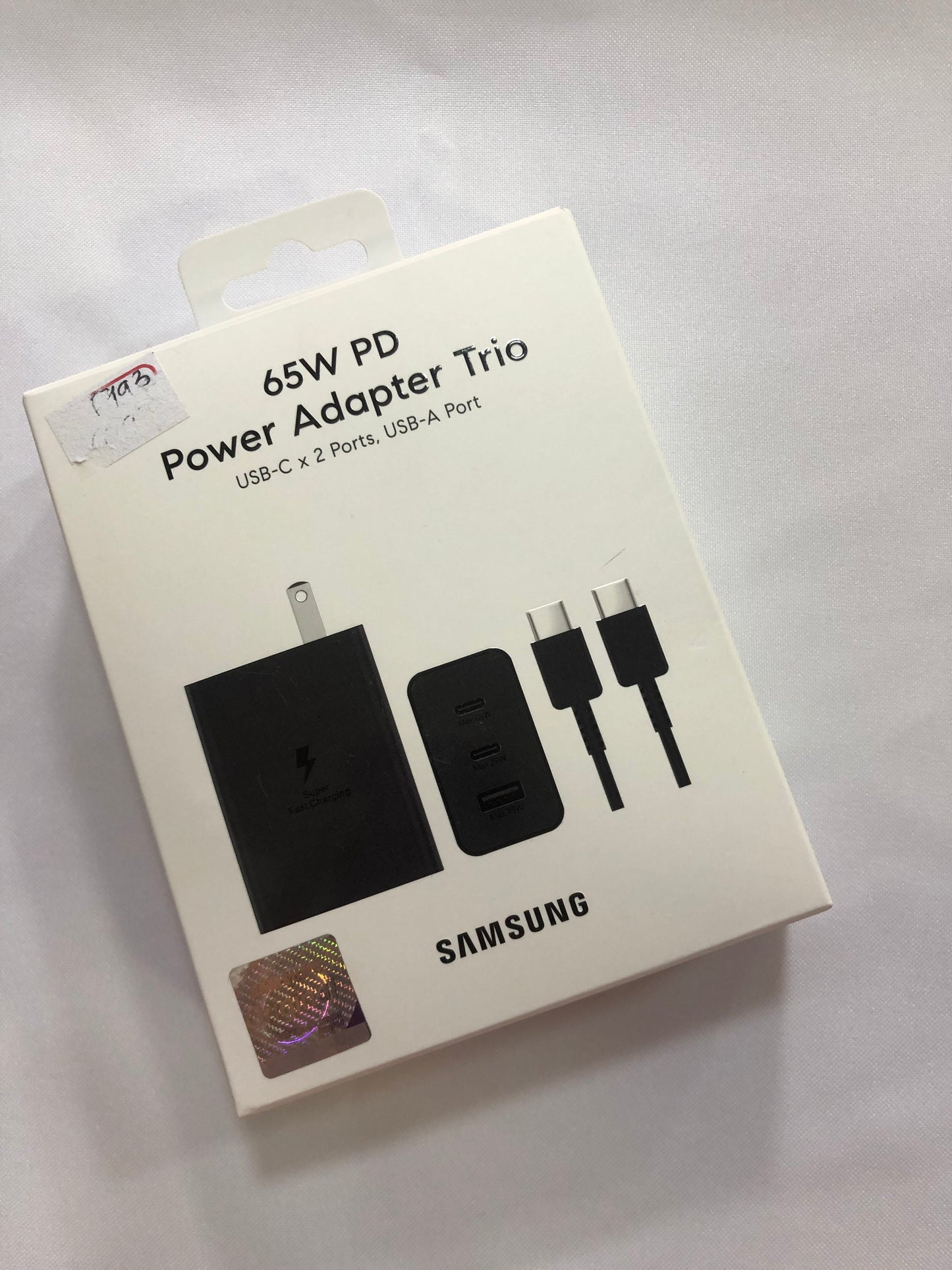 CARGADOR ORIGINA SAMSUNG 65W ADAPTADOR TRIO