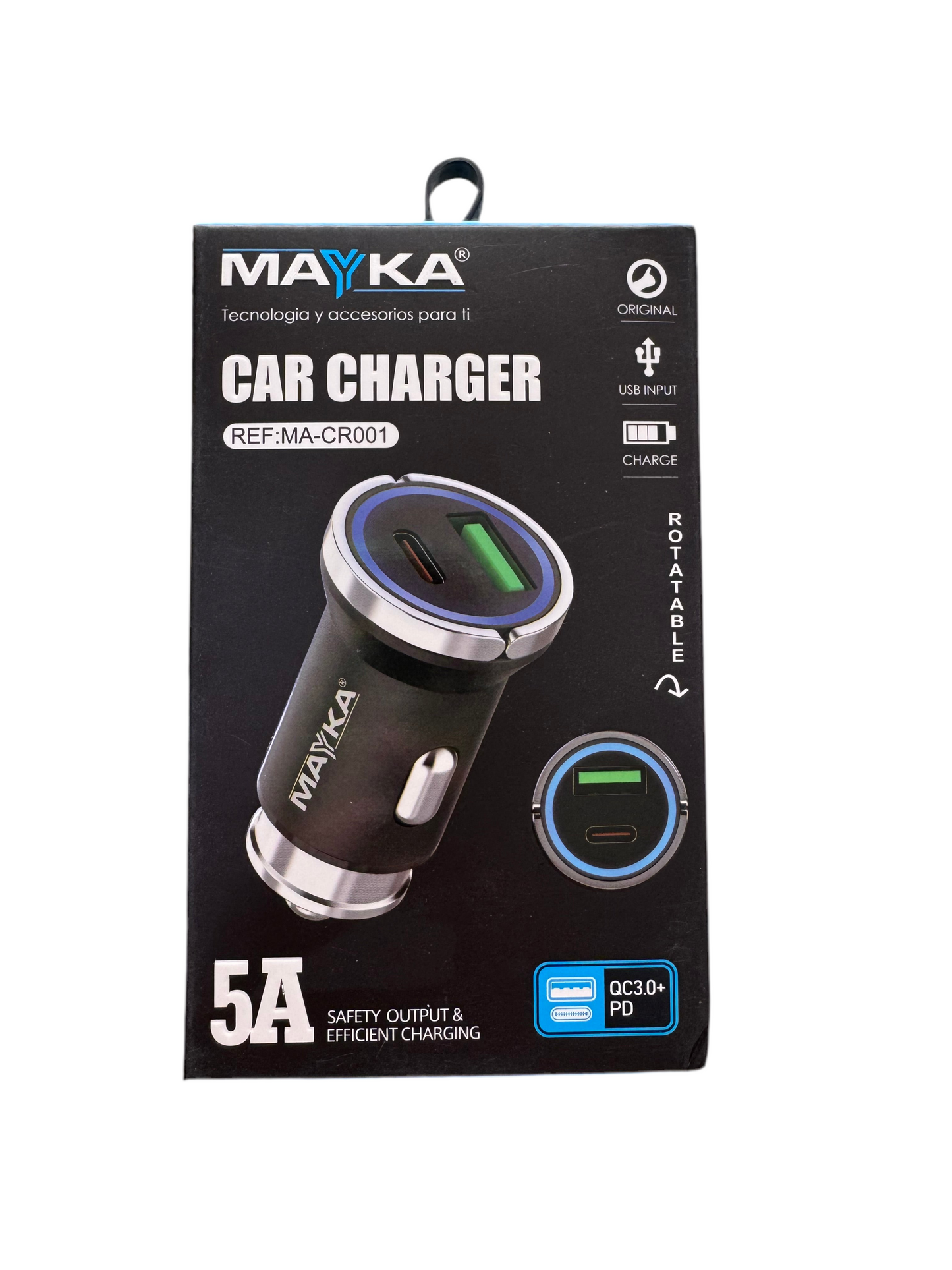 CARGADOR CARRO USB/TIPO C