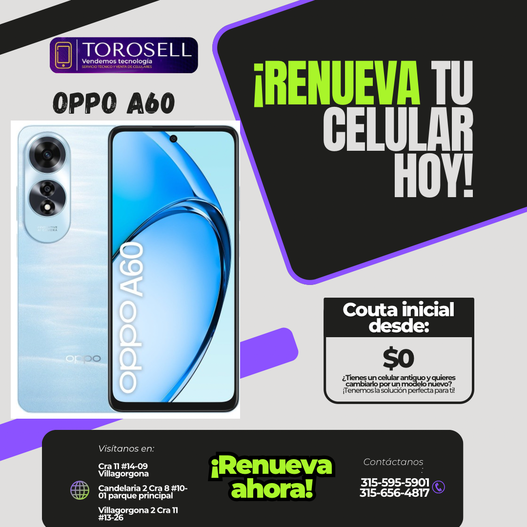OPPO A60 8RAM/256GB