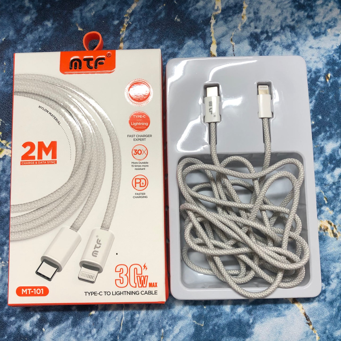CABLE IPHONE MTF TIPO C A IPHONE 2 METROS