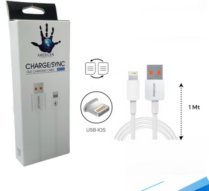 CABLE IPHONE AMERICAN USB A IPHONE