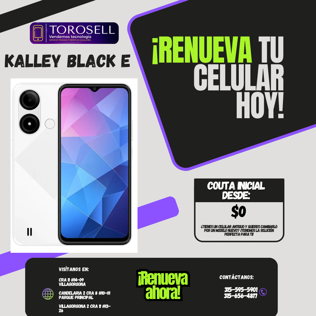 KALLEY BLACK E 4RAM/64GB