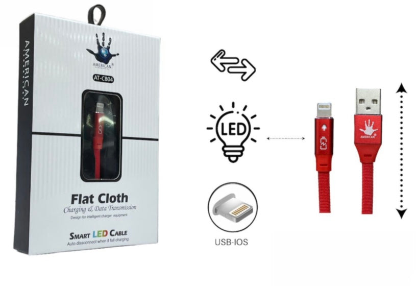CABLE IPHONE AMERICAN INTELIGENTE USB A IPHONE