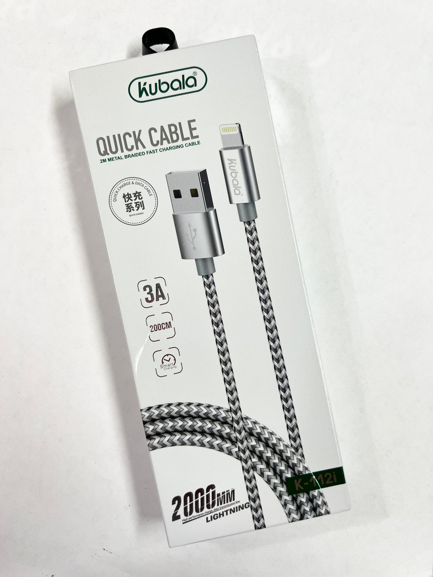 CABLE USB A IPHONE KUBALA 2 METROS