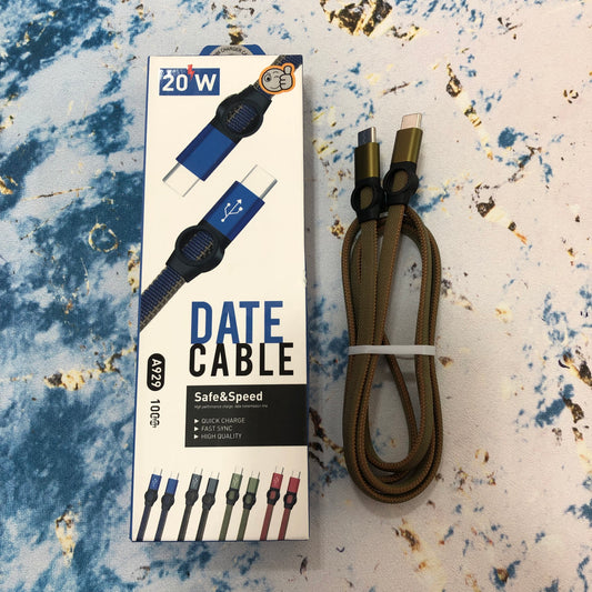 CABLE DATA TIPO C A TIPO C 20W