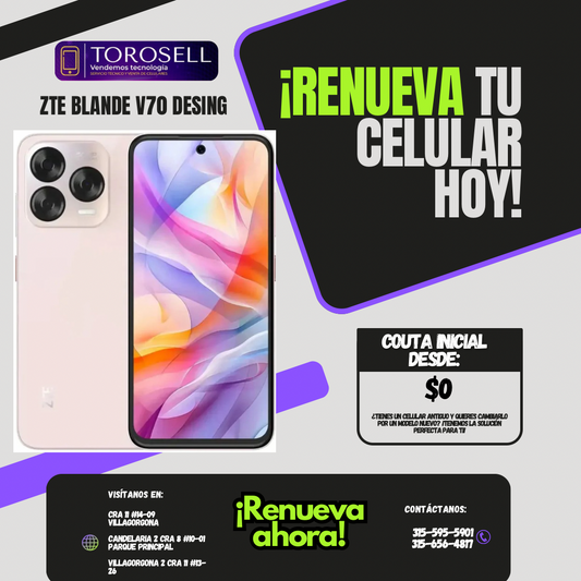 ZTE BLANDE V70 DESING 8/256