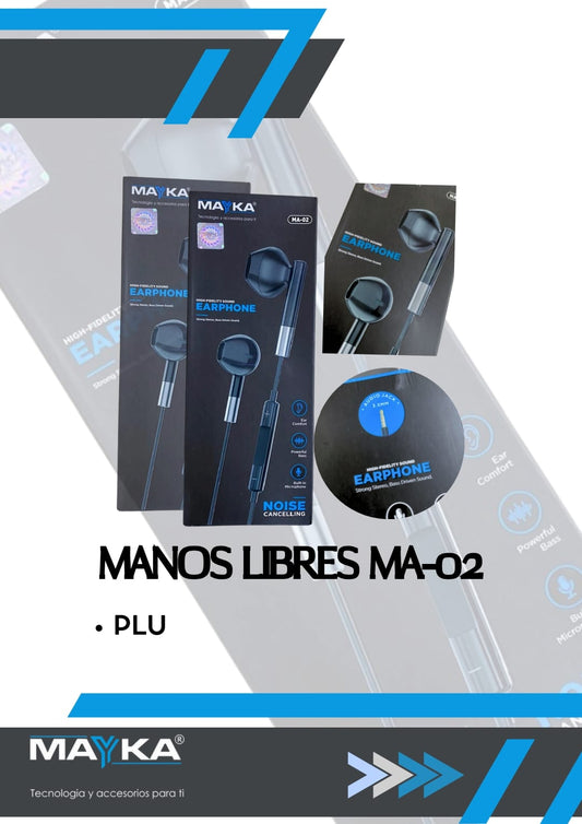 MANOS LIBRES MAYKA EARPHONE PLUS
