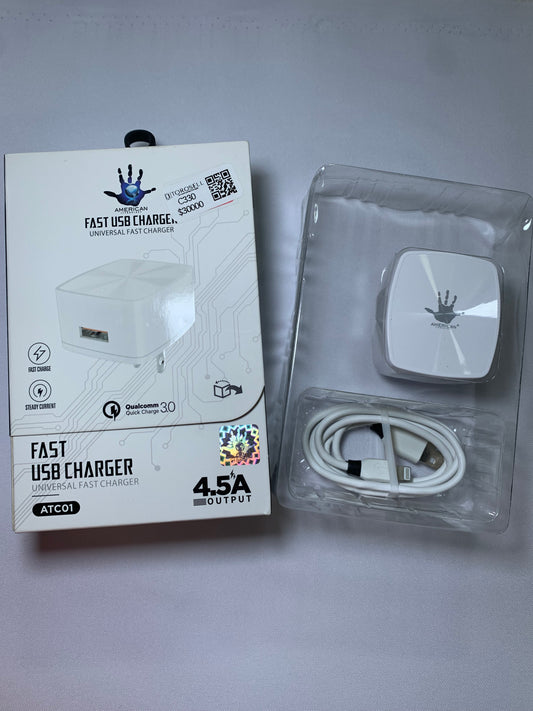 CARGADOR AMERICAN IPHONE 4.5A