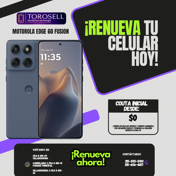 MOTOROLA EDGE 60 FUSIÓN 8/256