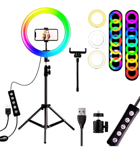 ARO DE LUZ 33CM RGB LED