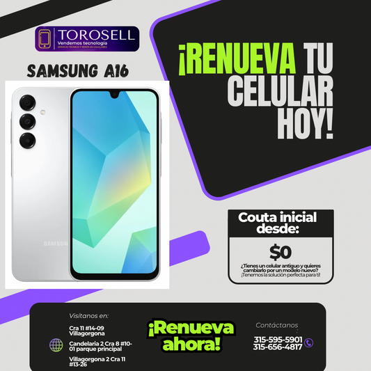 SAMSUNG A16 8RAM/256GB
