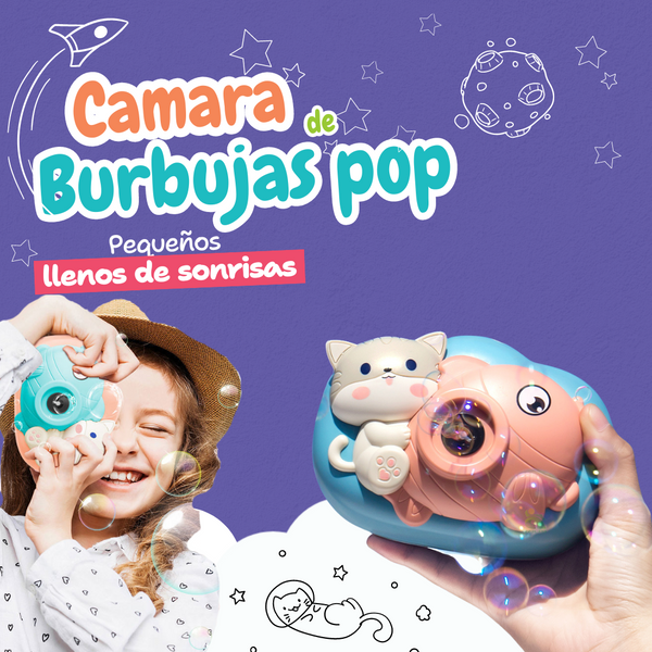 CAMARA DE BURBUJAS POP AZUL