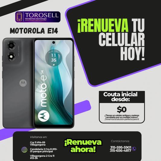 MOTOROLA E14 2RAM/64GB
