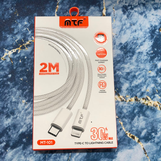 CABLE IPHONE MTF TIPO C A IPHONE 2 METROS