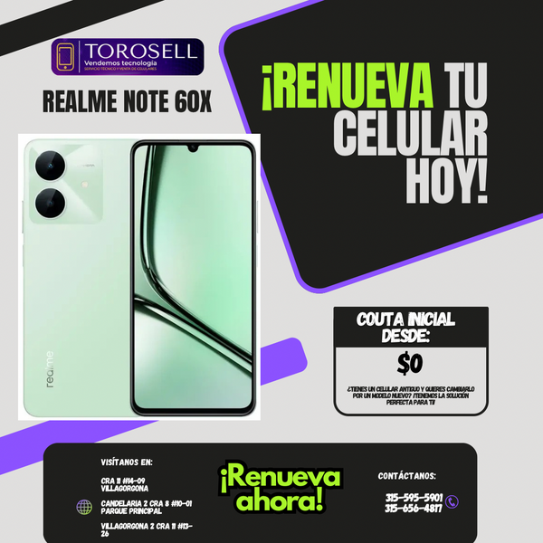 REALME NOTE 60X
