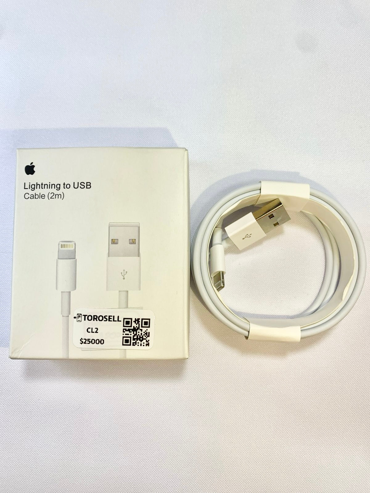 CABLE LIGHTNING IPHONE USB A IPHONE 2 METROS