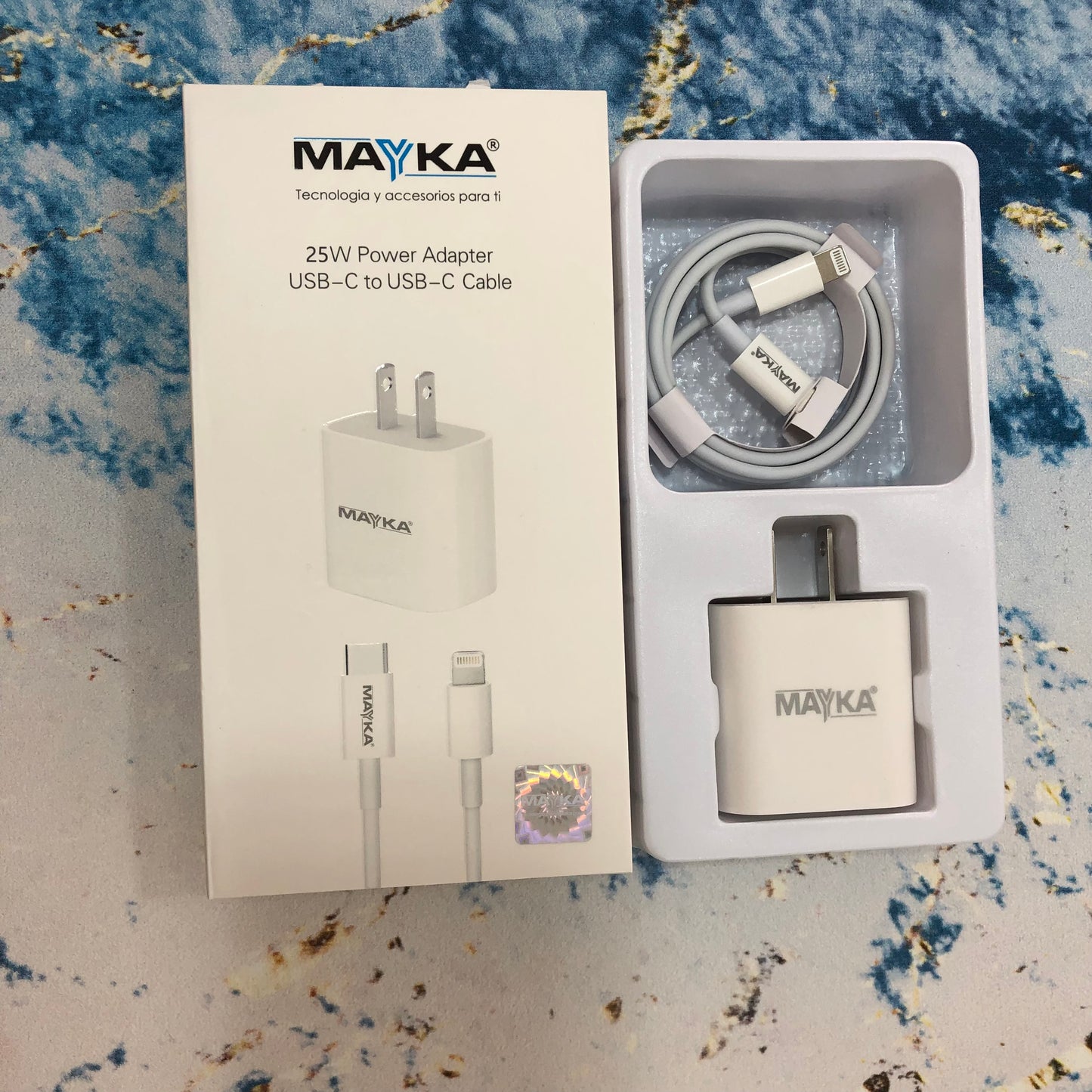 CARGADOR IPHONE MAYKA TIPO C A IPHONE 25W