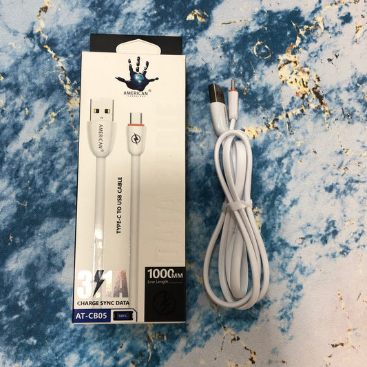 CABLE AMERICAN SILICONADO TIPO USB A TIPO C