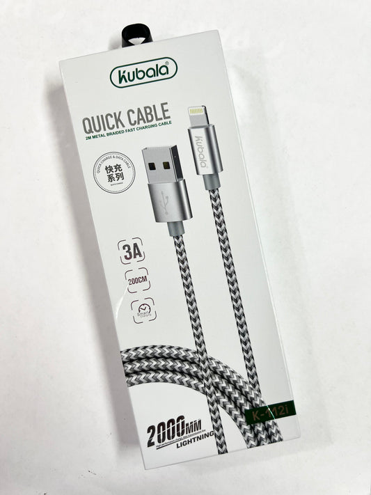 CABLE USB A IPHONE KUBALA 2 METROS