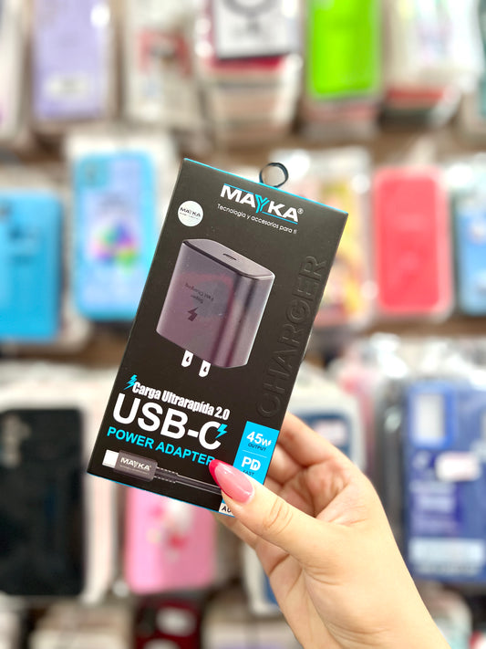 CARGADOR MAYKA USB-C 45W
