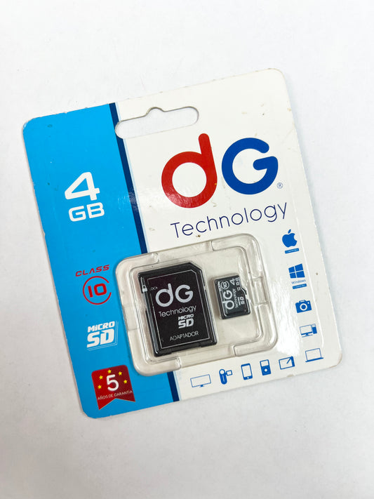 MEMORIAS MICRO SD 4GB DG