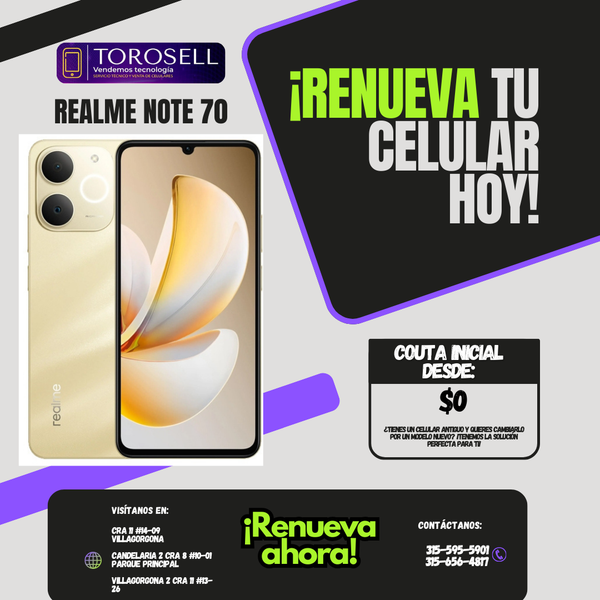 REALME NOTE 70 8/256