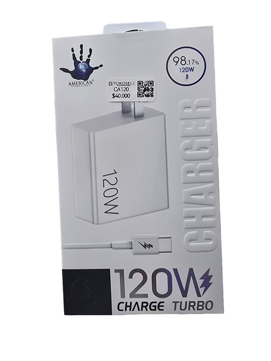 CARGADOR AMERICAN 120W TIPO C