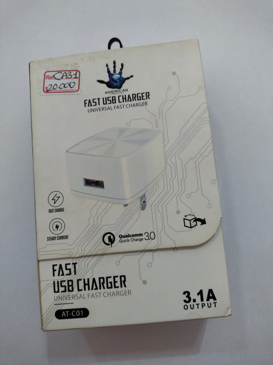 CARGADOR CARGA RÁPIDA AMERICAN AT-C01